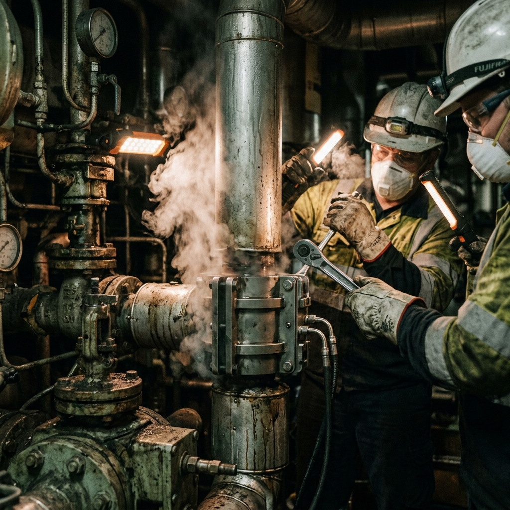 Sellado de fugas industriales